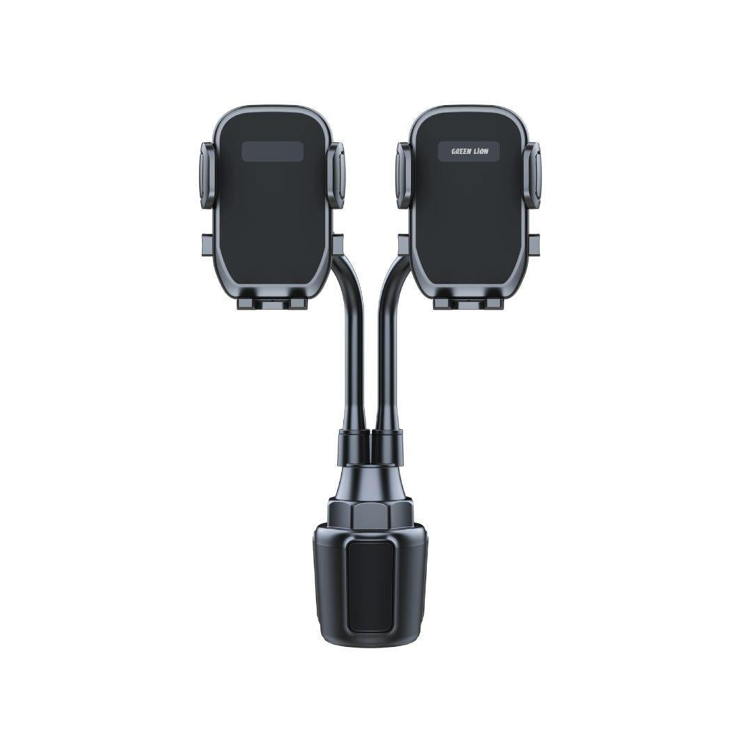 Green Lion Dual Drive Universal Car phone Holder - Black