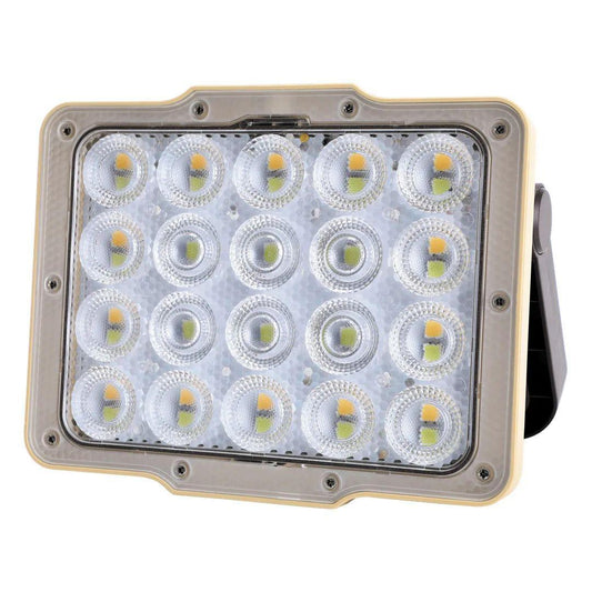 Green Lion Solar Flood Light with Solar Panel 4800mAh 950 LM - Black