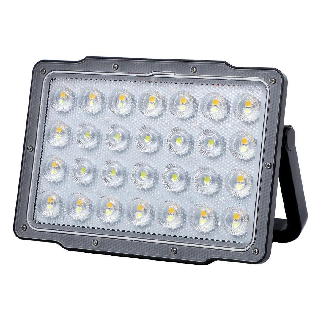 Green Lion Solar Floodlight with Solar Panel 7200mAh 1400 LM - Black