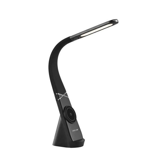 Green Lion MAG LED Gooseneck Desk Lamp with Wireless Charger - Black
