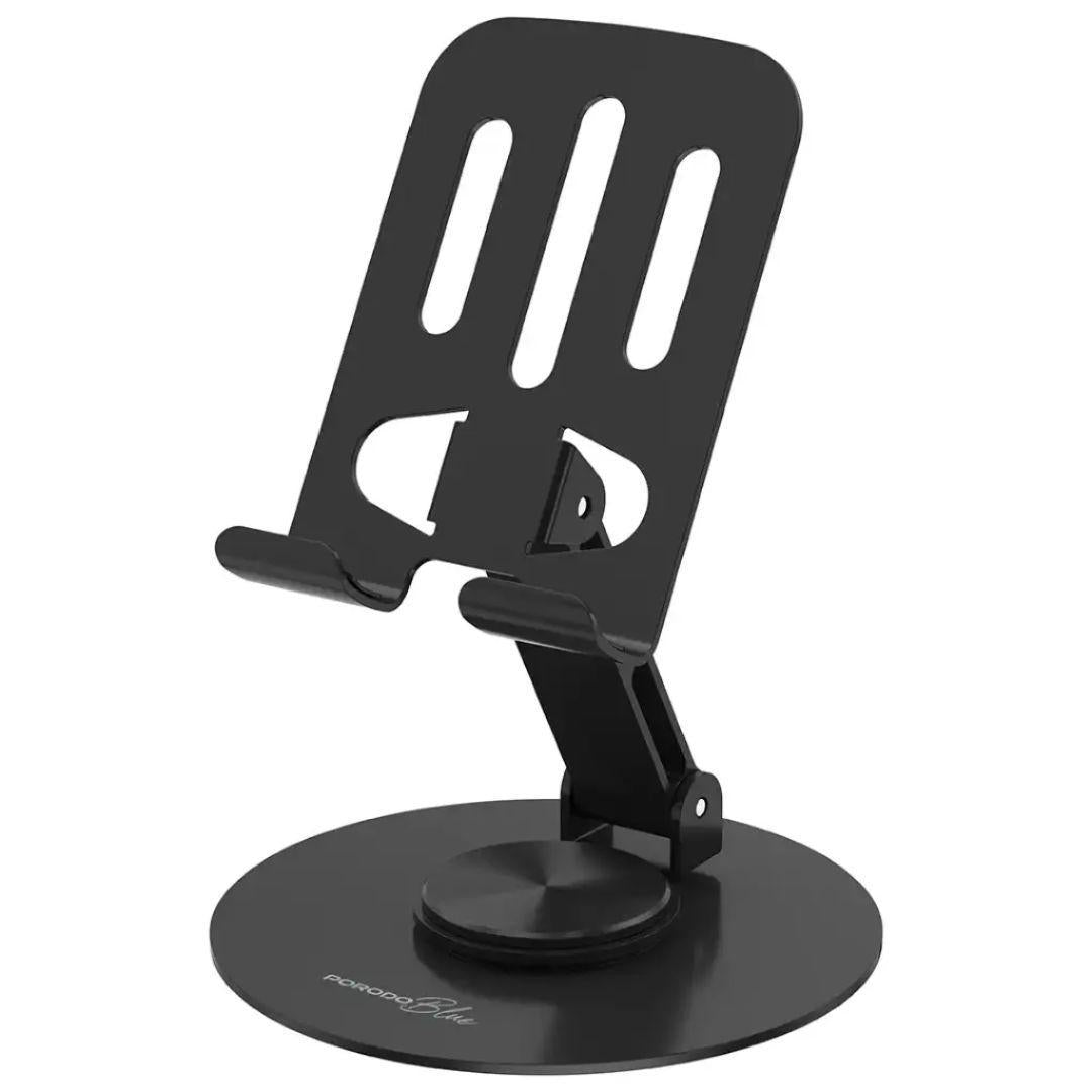 Porodo Blue 360 Degree Rotating Desktop Phone Holder - Black