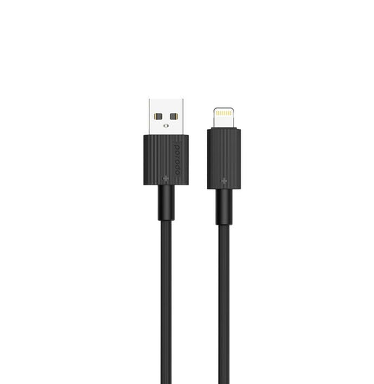 Porodo USB-A to Lightning PVC Cable 1.2m - Black
