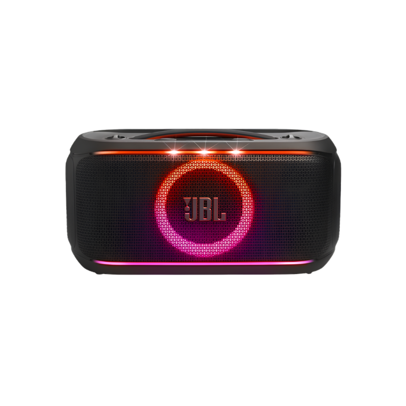 مكبر صوت JBL PartyBox On-The-Go 2 محمول للحفلات مع ميكروفون لاسلكي – أسود