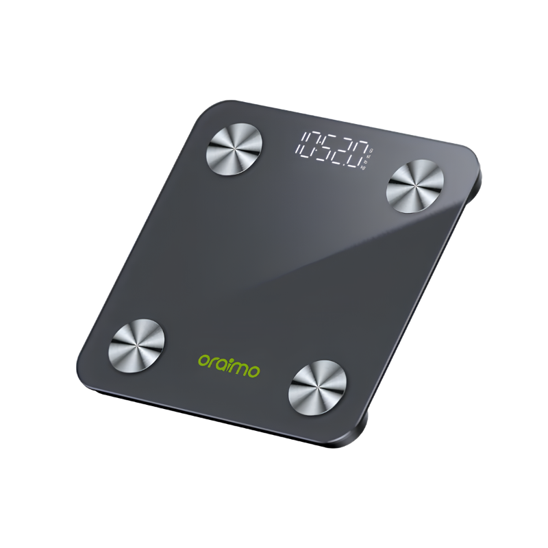 Oraimo FitScale Smart LED Body Fat Scale – Black