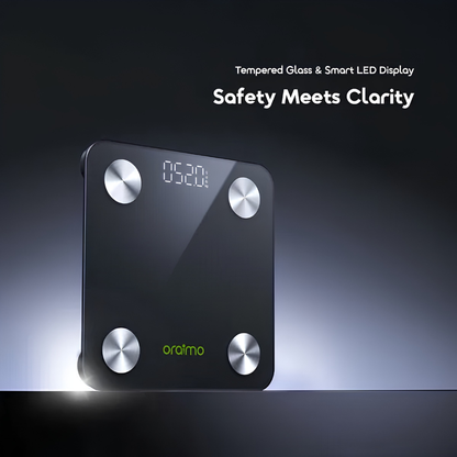 Oraimo FitScale Smart LED Body Fat Scale – Black