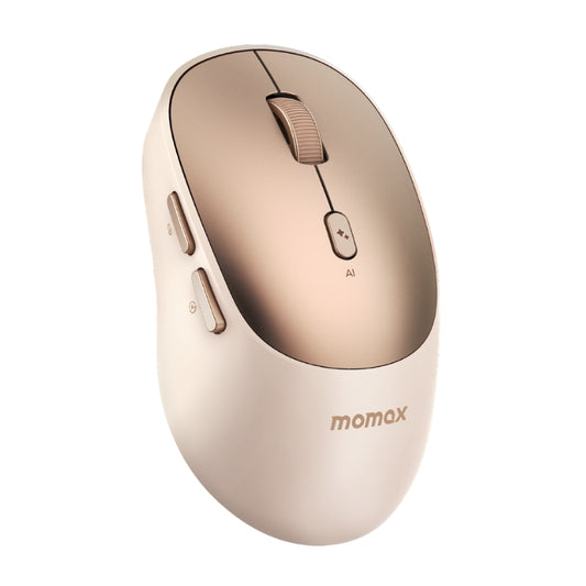 ماوس Momax 1-Folio MS02L2 لاسلكي قابل للشحن مع أزرار ذكية – رملي - صورة 1
