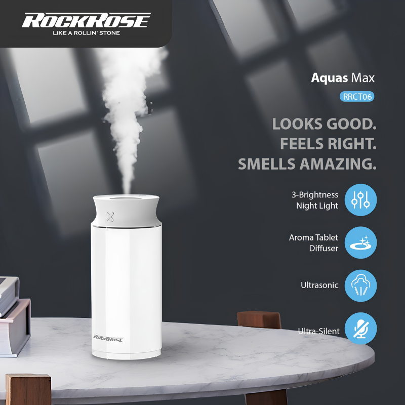 RockRose Aquas Max RRCT06 400ml Humidifier | White White