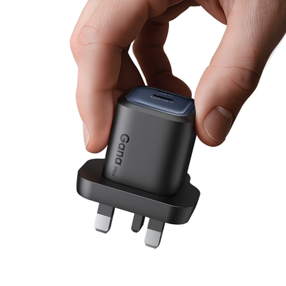 Mcdodo Ultimate Mini 45W GaN USB-C Charger with C-C Cable | Black and White Black