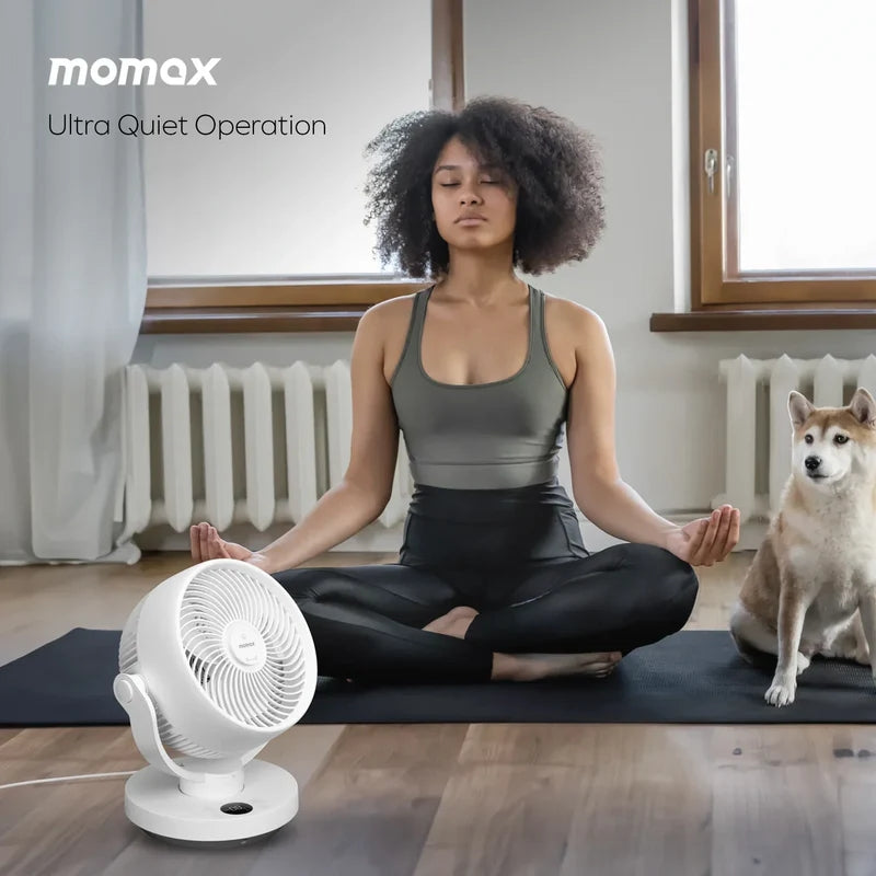 Momax Airoma IF16UKW 3D Air Circulation Diffuser Fan | White
