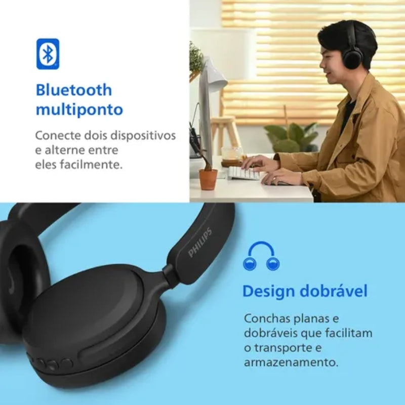 Philips TAH2300BK/97 Wireless Over-Ear Headphones | Black