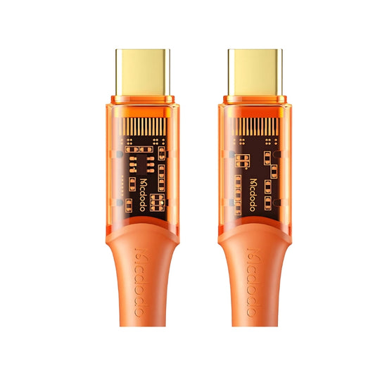 كابل Mcdodo CA-2113 من USB-C إلى USB-C، 100W، 1.8 متر، برتقالي | Mcdodo CA-2113 USB-C to USB-C Cable, 100W, 1.8m, Orange — Default Title