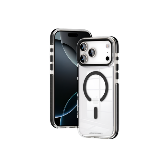 كفر RockRose RRPCIP17PMM3CB بظهر شفاف وإطار معزز لهاتف iPhone 17 Pro Max | RockRose RRPCIP17PMM3CB Reinforced Clear-Back Case for iPhone 17 Pro Max