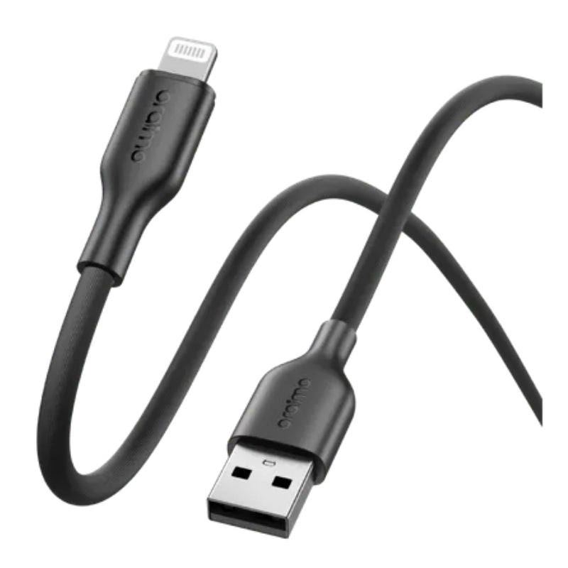 كابل Oraimo OCD-114L من USB-A إلى Lightning، 2A، 1 متر، أسود | Oraimo OCD-114L USB-A to Lightning Cable, 2A, 1m, Black — Default Title