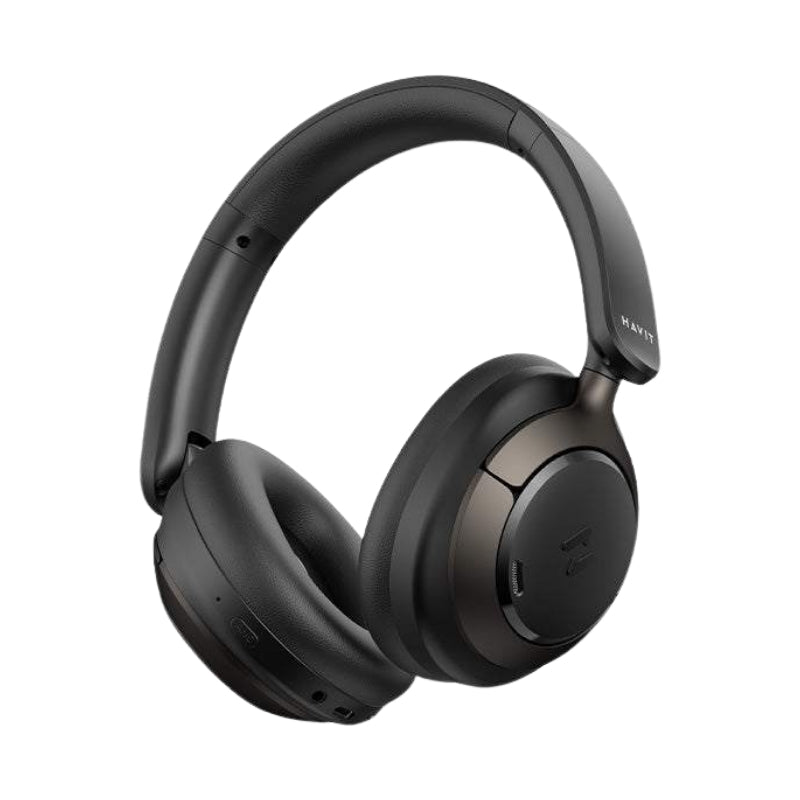 سماعة رأس Havit H683BT LIFE NC03H مع إلغاء ضوضاء هجين | Havit H683BT LIFE NC03H Hybrid ANC Headphones — أسود / Black