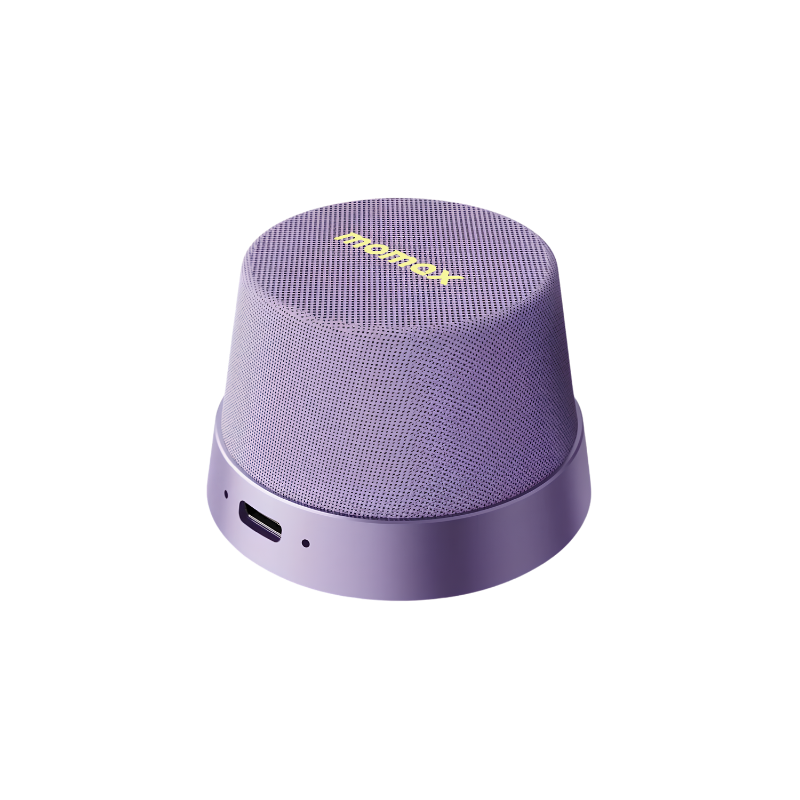 مكبر صوت Momax BS6 Vibe Go مغناطيسي لاسلكي | Momax BS6 Vibe Go Magnetic Wireless Speaker — بنفسجي / Purple