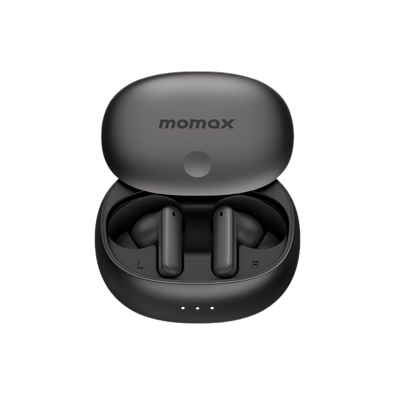 سماعات أذن Momax BT13 Vibe Lite اللاسلكية مع ANC | Momax BT13 Vibe Lite True Wireless ANC Earbuds — أسود / Black