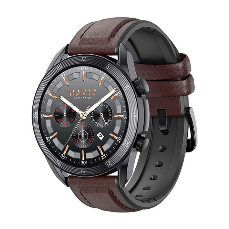 ساعة Havit M9030 PRO بشاشة AMOLED، بني | Havit M9030 PRO AMOLED Smartwatch, Brown — Default Title