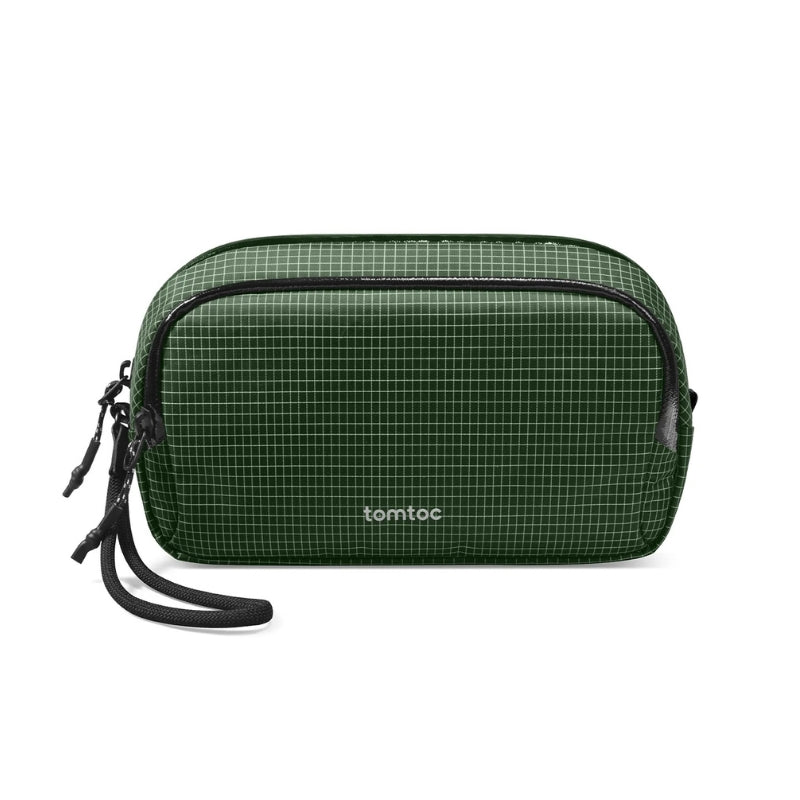 حقيبة تنظيم Tomtoc Light-T12 سعة 1.8 لتر | Tomtoc Light-T12 1.8L Accessory Pouch — أخضر شبكي / Green Grid