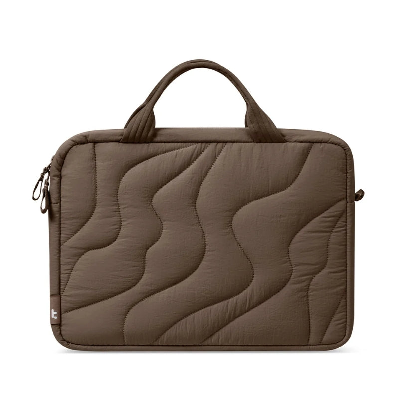 Tomtoc Terra-A28 Puffy 13–14-inch Laptop Handbag | حقيبة تومتوك — بني ترابي / Earth Brown