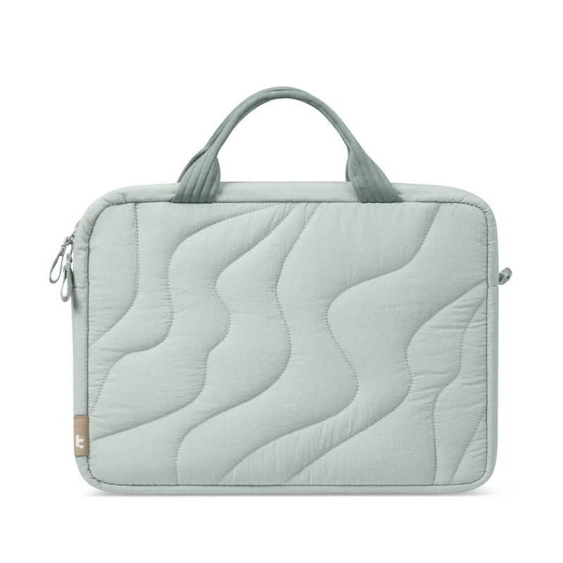 Tomtoc Terra-A28 Puffy 13–14-inch Laptop Handbag | حقيبة تومتوك — أزرق مخضر / Blue-green