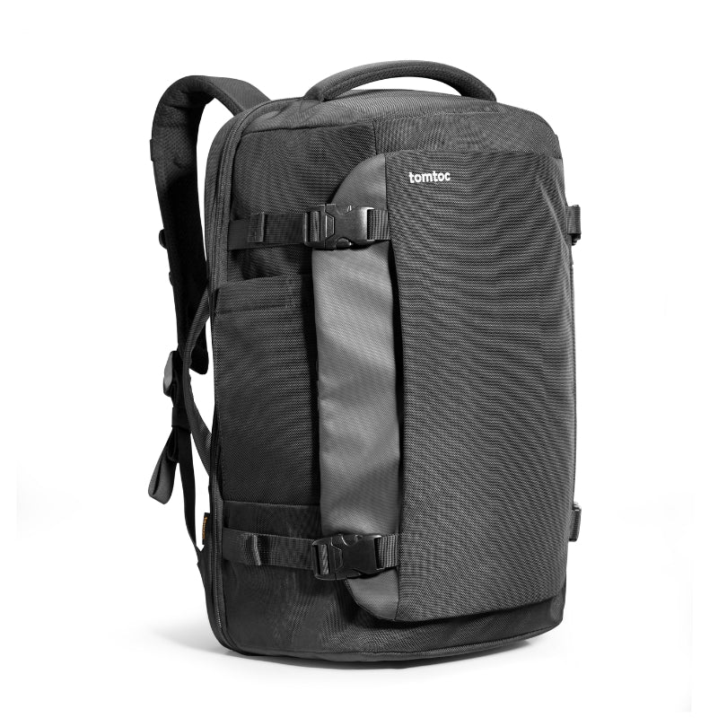 Tomtoc Navigator-T66 T66M1D1 38–40L Travel Backpack – Black | حقيبة ظهر تومتوك — أسود / Black