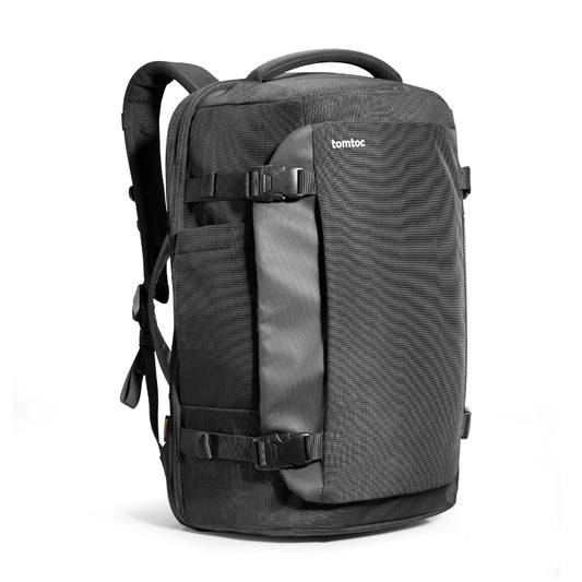 Tomtoc Navigator-T66 T66M1D1 38–40L Travel Backpack – Black | حقيبة ظهر تومتوك — أسود / Black